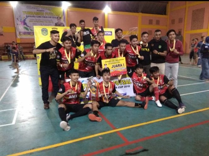 
					Selamat !! Alexa FC Juara Futsal Kapolres Lutim Cup