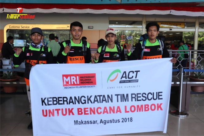 
					MRI ACT Sulsel Terjunkan Tim Rescue Bencana Gempa Lombok