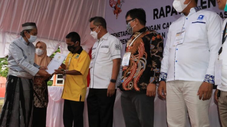 KPU Lutim Umumkan Pemenang Pilkada 2020