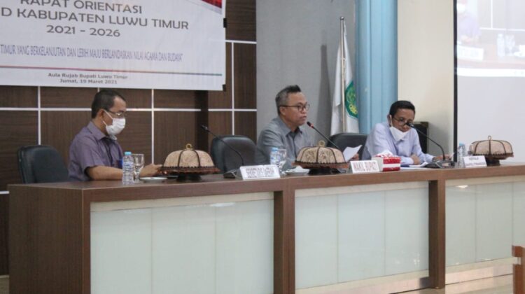 Wabup Budiman Pimpin Rakor Orientasi RPJMD Kabupaten Luwu Timur