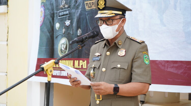 Pesan Bupati Lutim Kepada Personil Damkar dan Satpol PP : Terus Tingkatkan Kompetensi