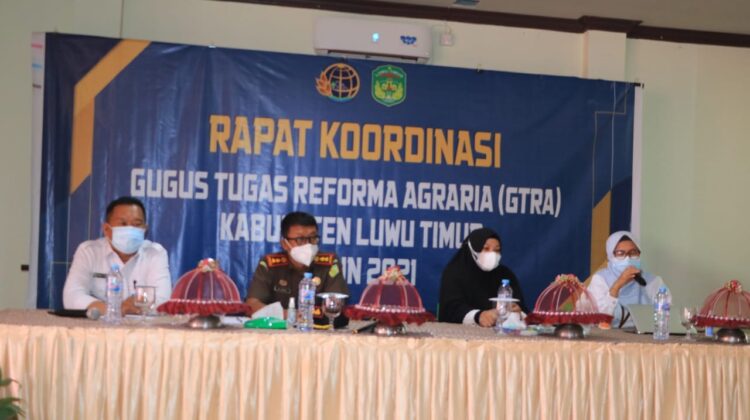 Pemkab Lutim Dukung Program Tim Gugus Tugas Reforma Agraria