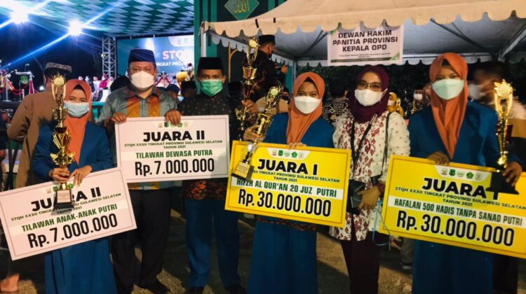Selamat ! Lutim Sabet Juara III STQH XXXII Sulsel