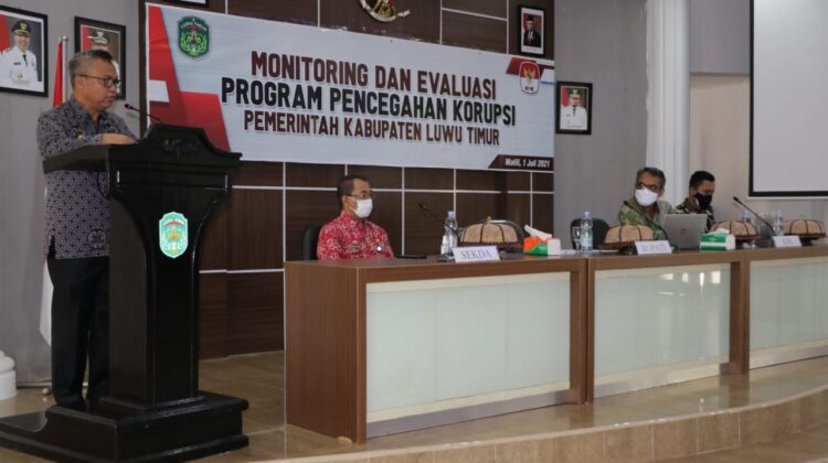 Cegah Korupsi, Bupati Lutim Aktif Ikuti Supervisi KPK