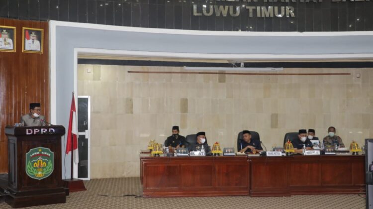 DPRD Luwu Timur Terima Pertanggungjawaban APBD 2020