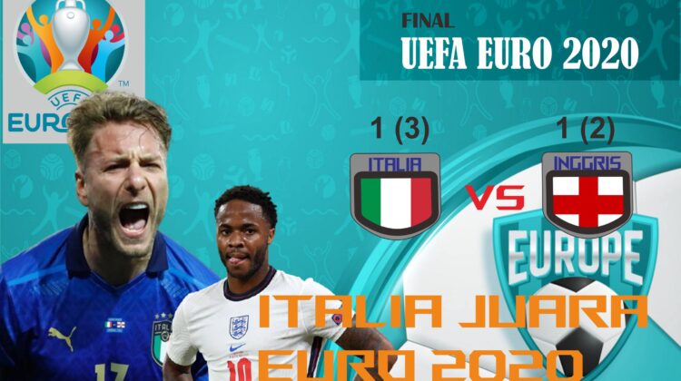 Final Euro 2020 : Italia Angkat Trophy Euro 2020