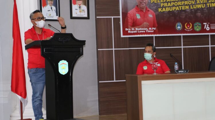 Tim Sepakbola Praporprov Lutim Berangkat ke Torut Dengan Rasa Optimisme
