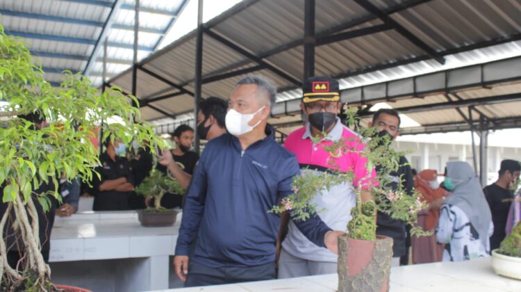 Di Pasar Hobi, Bupati Lutim Lepas Burung