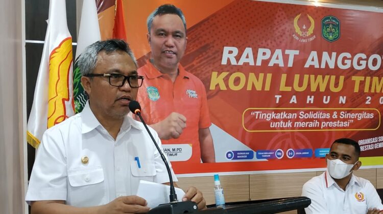 Rapat Anggota KONI Lutim, Begini Harapan Bupati