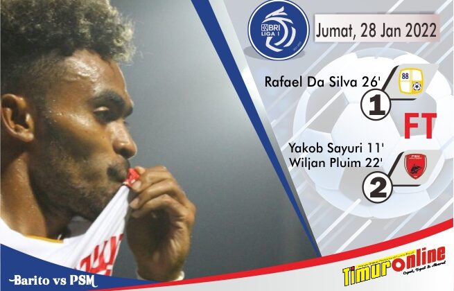 PSM Amankan Tiga Poin Atas Barito Putera, Pluim Cetak Gol Lagi