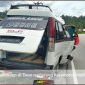 FOTO : Kondisi Ambulance Jenazah Tabrakan di Desa Manurung, Rusak Parah
