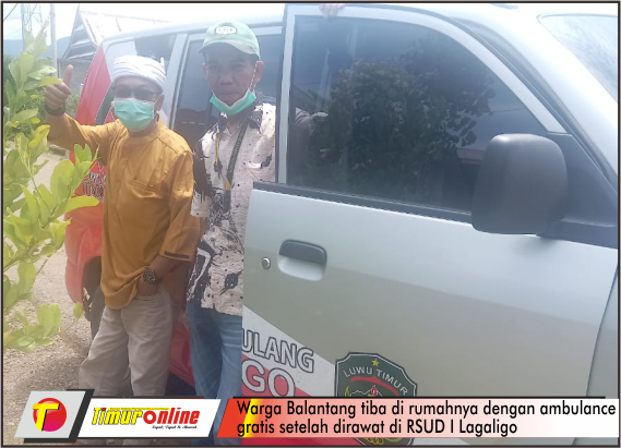 Pasca Operasi Mata di RSUD, Warga Balantang Diantar Pulang Pakai Ambulance Gratis