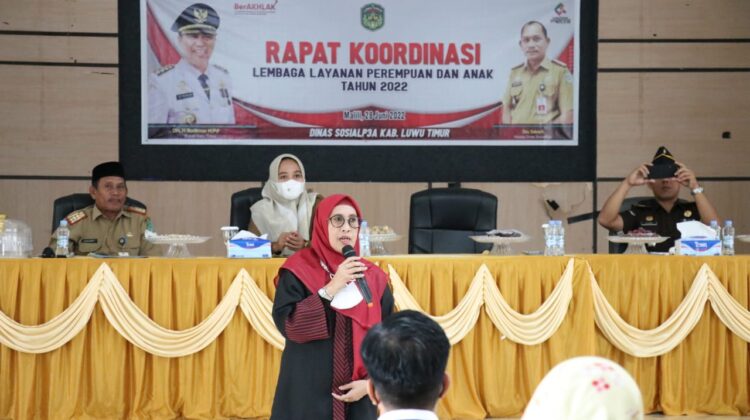 Pemkab Lutim Gelar Rakor Lembaga Layanan Perempuan dan Anak
