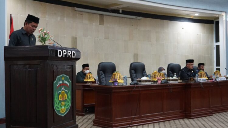 DPRD Lutim Rapat Paripurna Internal terhadap Hasil Laporan Pansus LHP-BPK RI