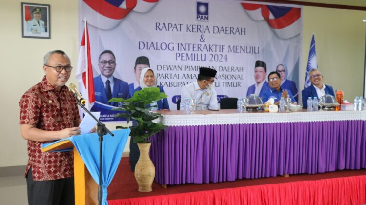 Budiman Hadiri Rakerda dan Dialog Interaktif DPD PAN Lutim