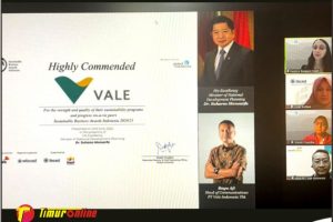 Di Penganugerahan SBA, Vale Indonesia Raih Highly Commended