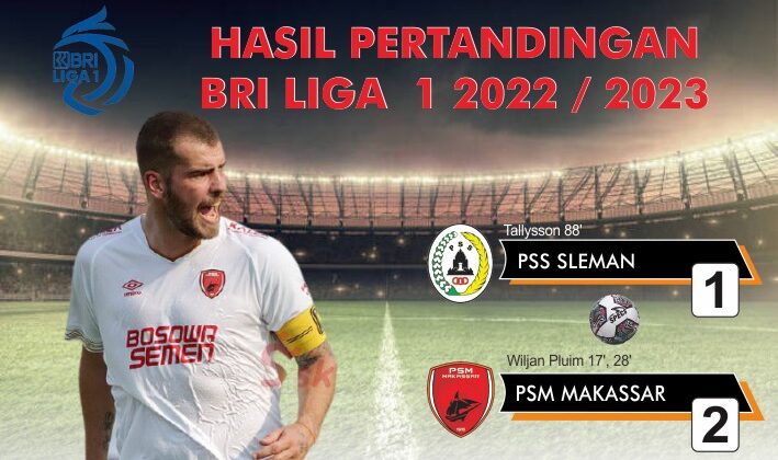 Hasil BRI Liga 1, PSM Tundukkan Tuan Rumah PSS Sleman