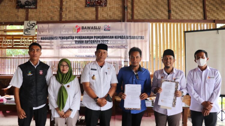 Teken MoU dengan PPDI, Bawaslu Palopo Ajak Penyandang Disabilitas Aktif Kawal Demokrasi
