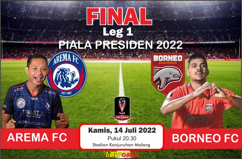 Final Piala Presiden Pertemukan Arema Fc Vs Borneo Fc Home Away 