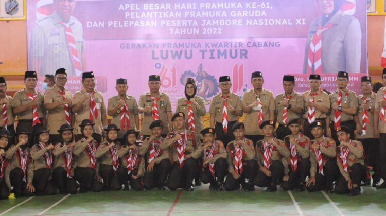 Bupati Budiman Pimpin Apel Besar Peringatan Hari Pramuka Ke-61