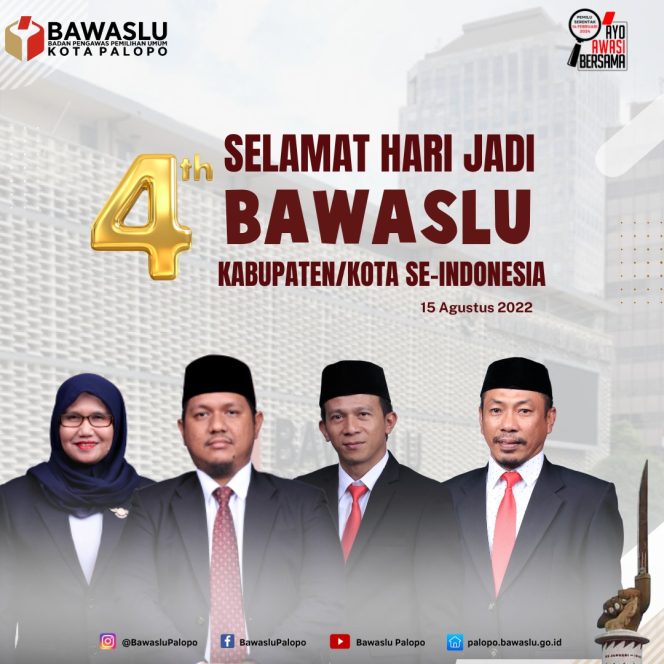 
					Bawaslu Palopo Juga Rayakan Ulang Tahun Bawaslu Kabupaten/Kota Se-Indonesia