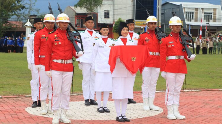 Paskibraka Lutim Sukses Laksanakan Tugas Pada HUT RI Ke-77