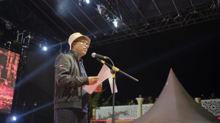 Bupati Budiman Bacakan Puisi Pada Acara EXPO UMKM/IKM Luwu Timur 2022