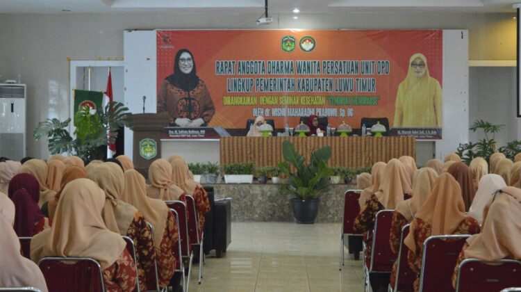 DWP Lutim Gelar Rapat Anggota Unit OPD Dirangkai Seminar Kesehatan