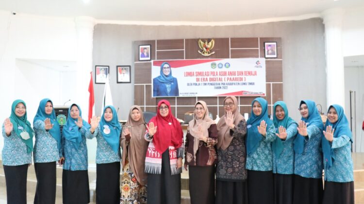 Ketua DWP Lutim Buka Lomba Simulasi Pola Asuh Anak dan Remaja di Era Digital