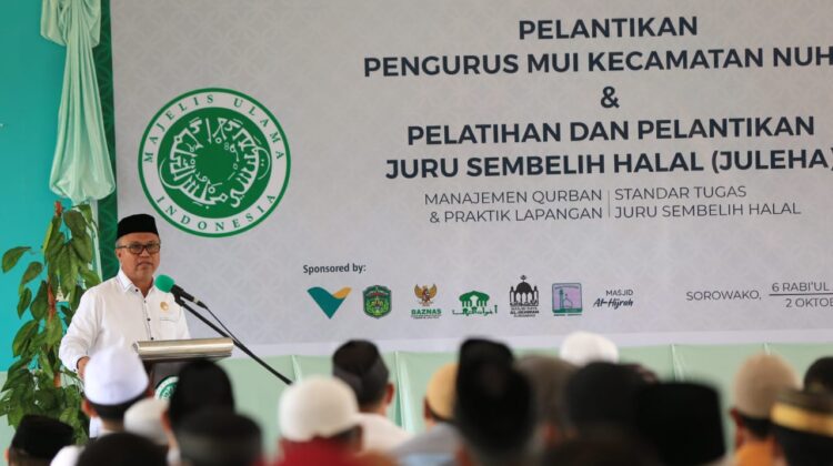 Budiman Hadiri Pelantikan MUI Nuha dan Buka Pelatihan Juru Sembelih Halal
