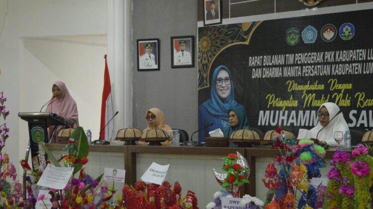Rapat Bersama TP PKK dan DWP Lutim, Sufriaty Ingatkan Pentingnya Dasawisma