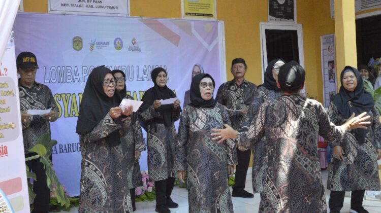 Asisten Administrasi Umum Buka Lomba Posyandu Lansia Tingkat Provinsi Sulsel di Desa Baruga