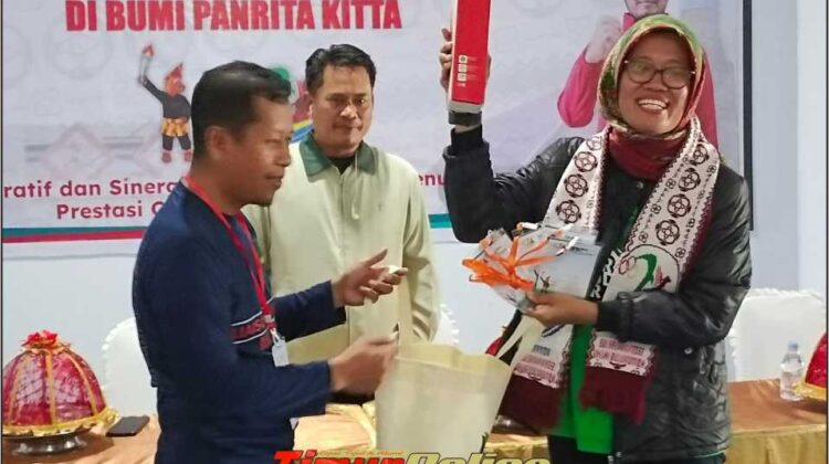 Tiba di Sinjai, Kontingen Porprov Lutim Disambut Kadis DLH