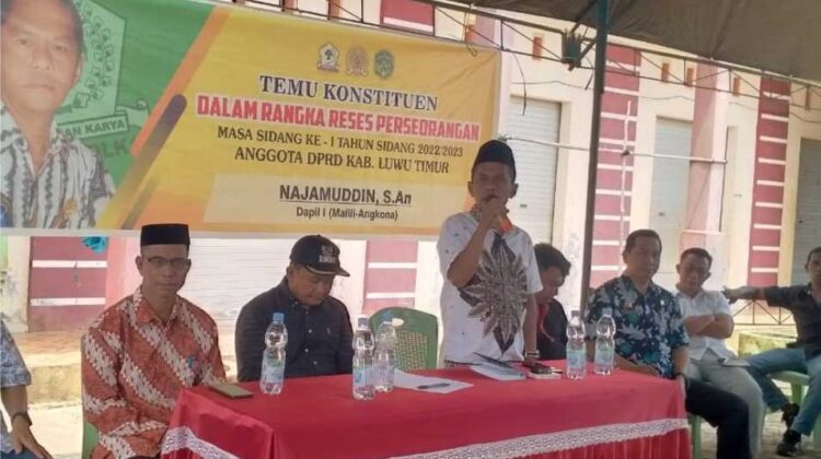 Temu Konstituen di Baruga, Najamuddin Serap Usulan Pembangunan Perguruan Tinggi