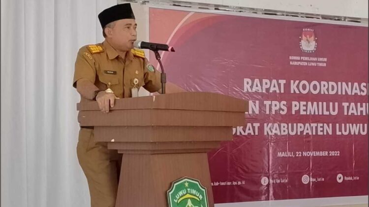 Asisten Ekbang Lutim : Pemkab Akan Berikan Dukungan Penuh Pemilu 2024