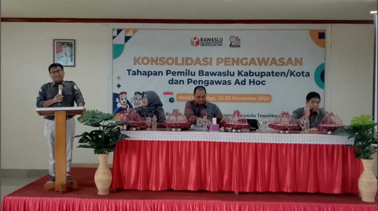 Bawaslu Lutim Gelar Konsolidasi Pengawasan Tahapan Pemilu Bawaslu Kabupaten dan Pengawas Adhoc