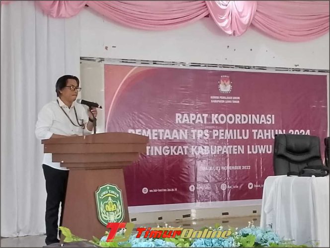 
					Rakor Pemetaan TPS, Ketua KPUD Lutim : Pemilu Agenda Strategis Negara