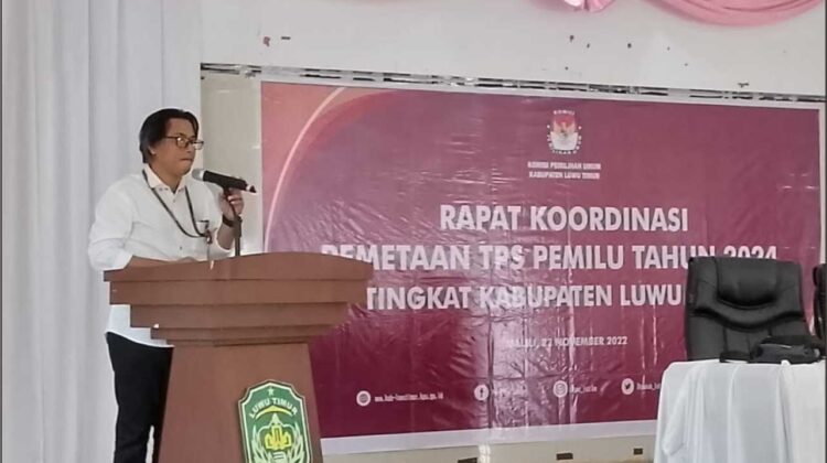 Rakor Pemetaan TPS, Ketua KPUD Lutim : Pemilu Agenda Strategis Negara