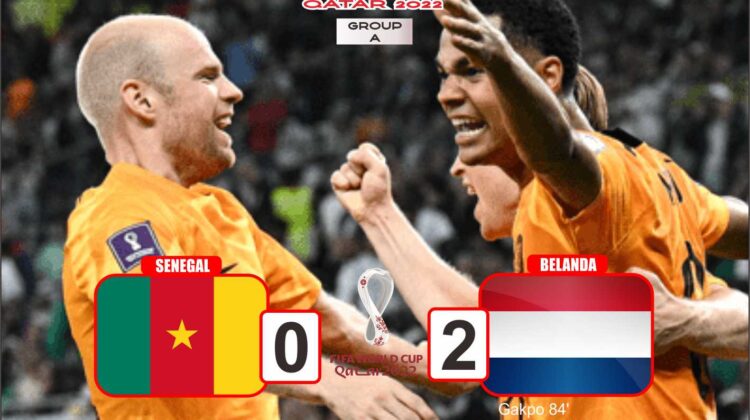 Hasil Group A Piala Dunia 2022 : Belanda Menang Atas Senegal