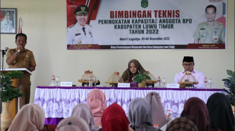 BPD se-Lutim Ikut Bimtek Peningkatan Kapasitas