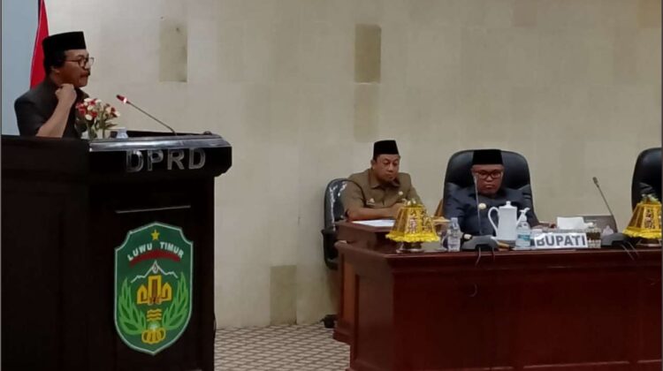 Di Paripurna DPRD Lutim,  Fraksi Nasdem Minta Penyesuaian Tarif Air Minum