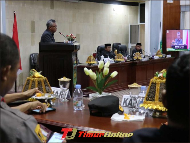 
					Bupati Sampaikan Jawaban Pandangan Umum Fraksi DPRD Luwu Timur
