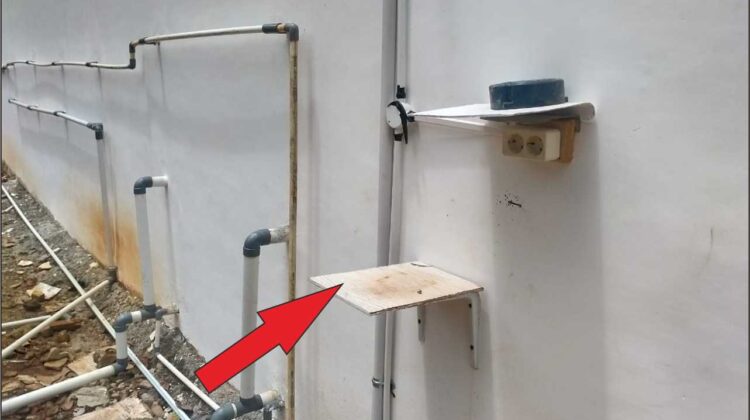Pompa air yang berada di TWP telah raib dicuri orang tak dikenal