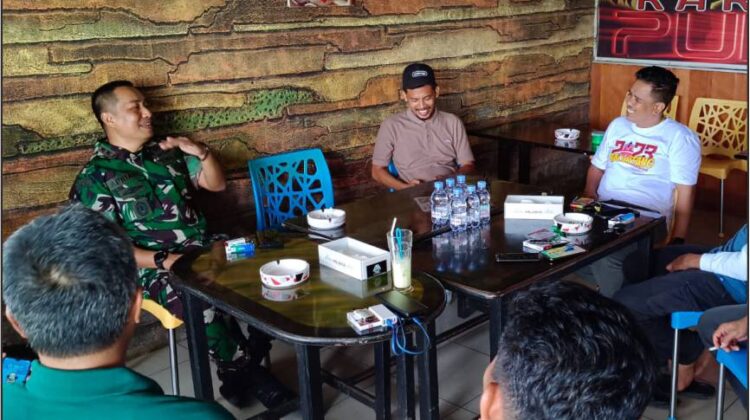 Silaturahim Dengan Media, Dandim 1403 Palopo Sambangi Luwu Timur
