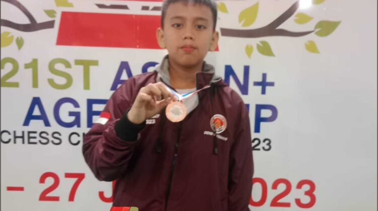 Satya Sakti, Pecatur Cilik Asal Lutim Dapat Medali Perunggu di Kejuaraan Catur Asia