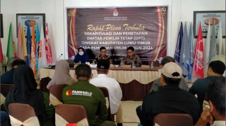 Segini Jumlah DPT Kabupaten Luwu Timur Untuk Pemilu 2024