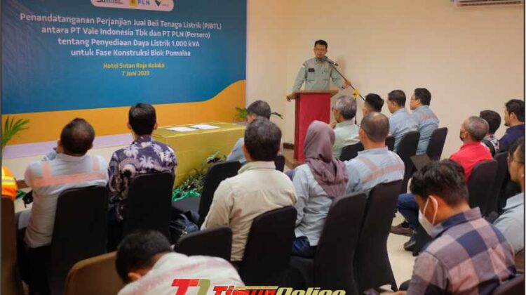 Vale Perkuat Kerja Sama PLN, Dukung Ketersediaan Daya Listrik pada Fase Konstruksi Blok Pomalaa