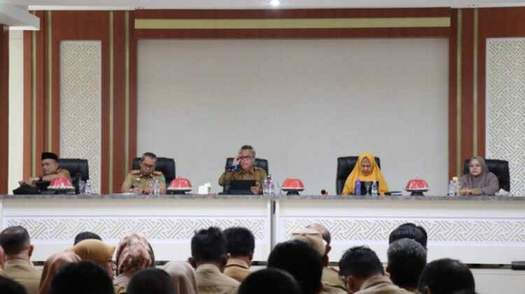 Pimpin Rakor Bulanan, Ini Pesan Bupati Budiman Kepada ASN di Lutim
