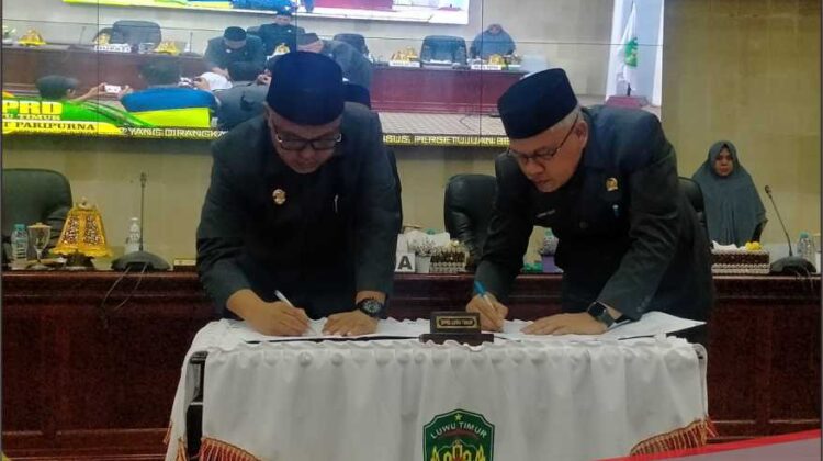 DPRD dan Pemda Lutim Sepakati Ranperda Desa dan Bantuan Hukum