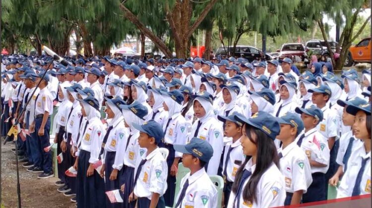 Baru di Lutim, Aubade Upacara HUT RI ke-78 Pesertanya 1000 Orang